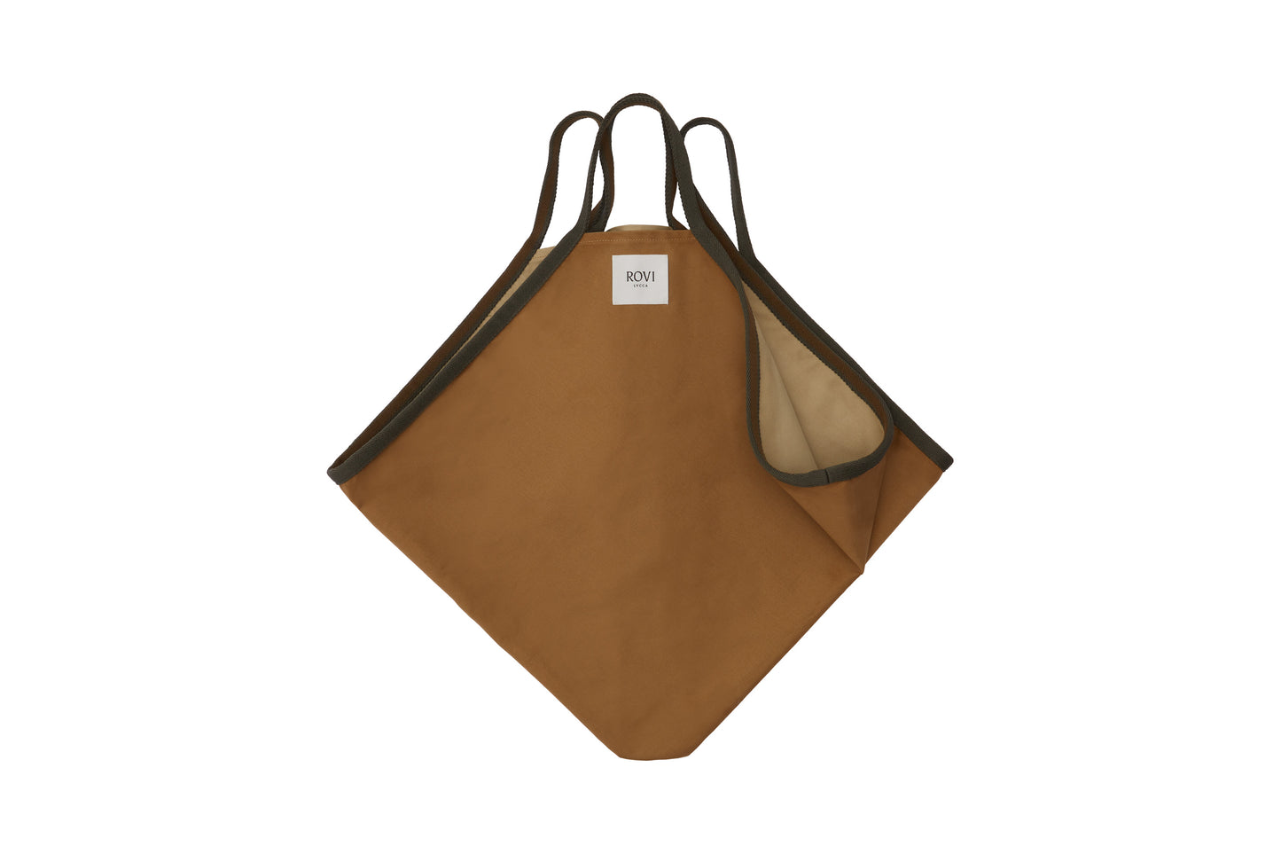 Rovi Lucca Double Tote in Grain and Beige