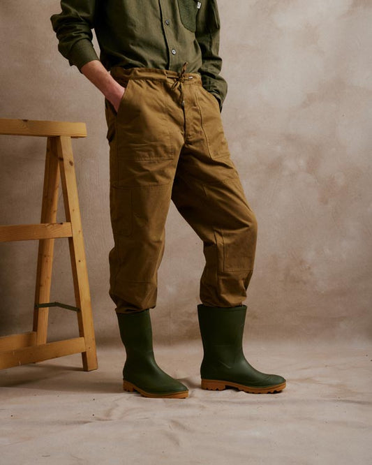 Garden Pants in Drab 100% Cotton Twill