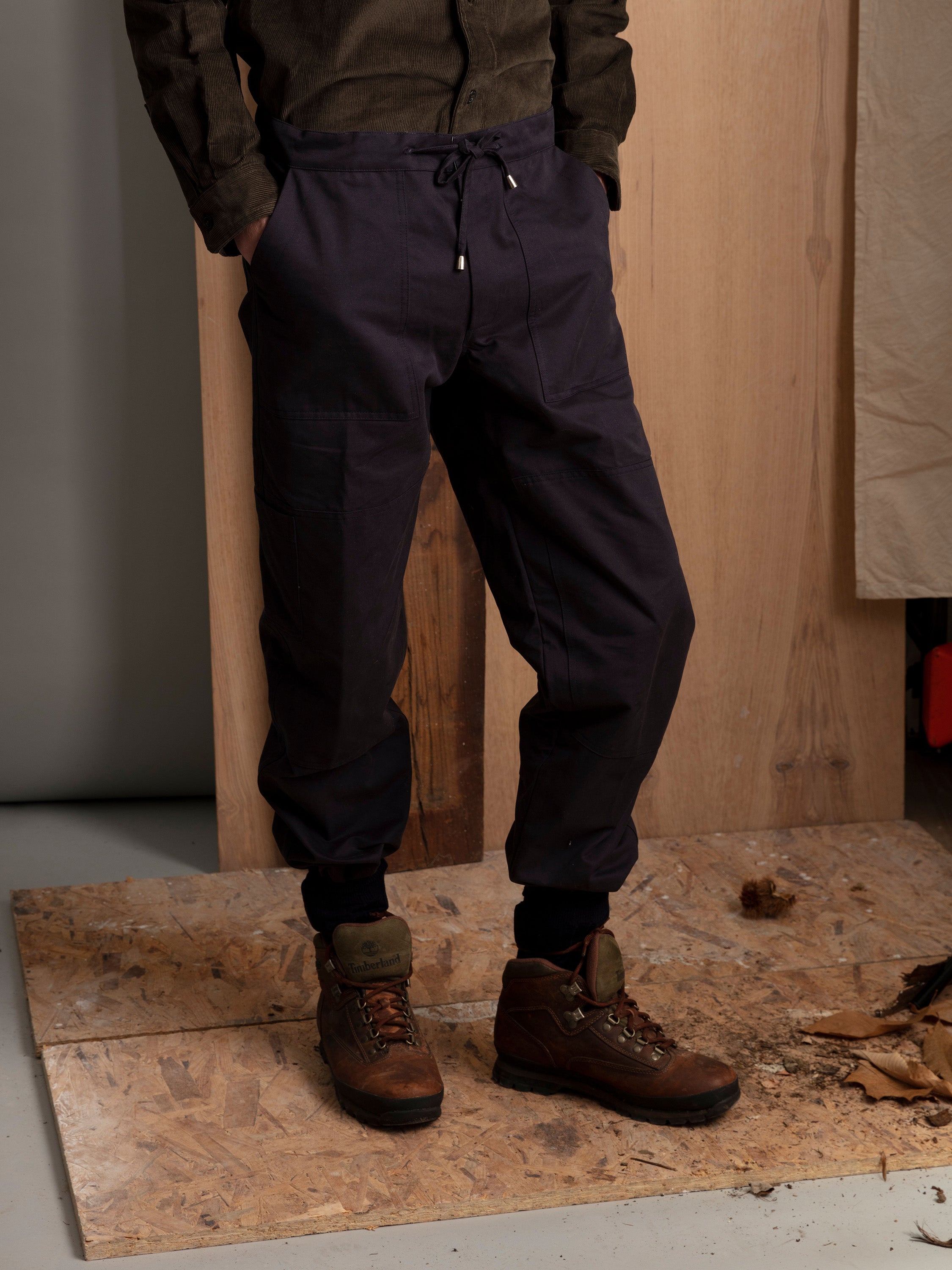 Utility Pants in Navy Cotton Twill
