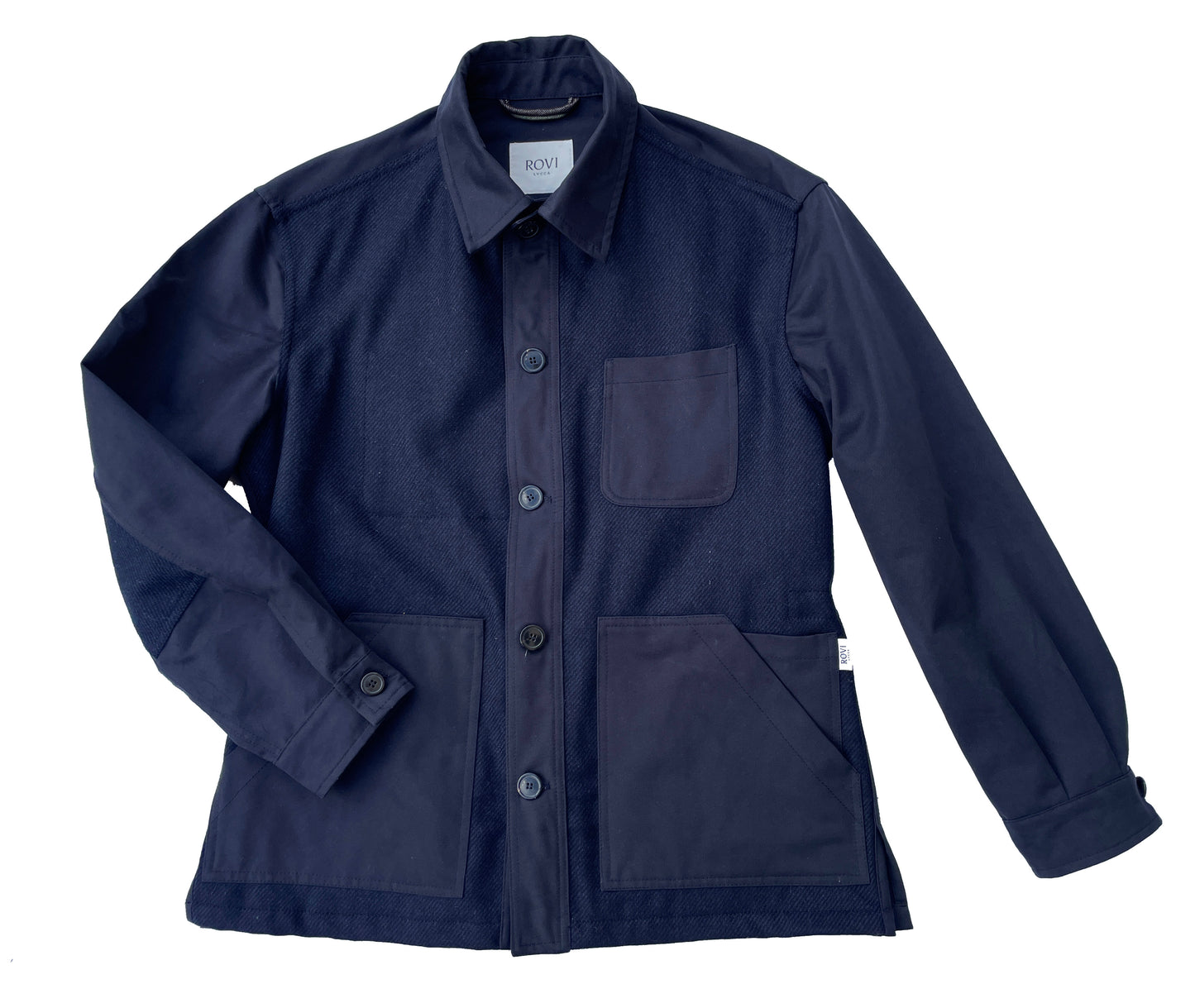 Unlined Navy Garden Jacket and 100% Cotton Twill & 100% Shetland Wool