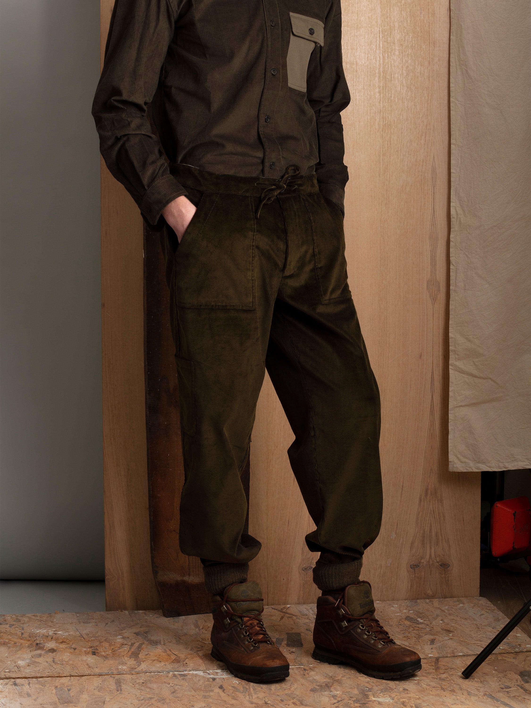 Utility Pants in Lovat Green Corduroy
