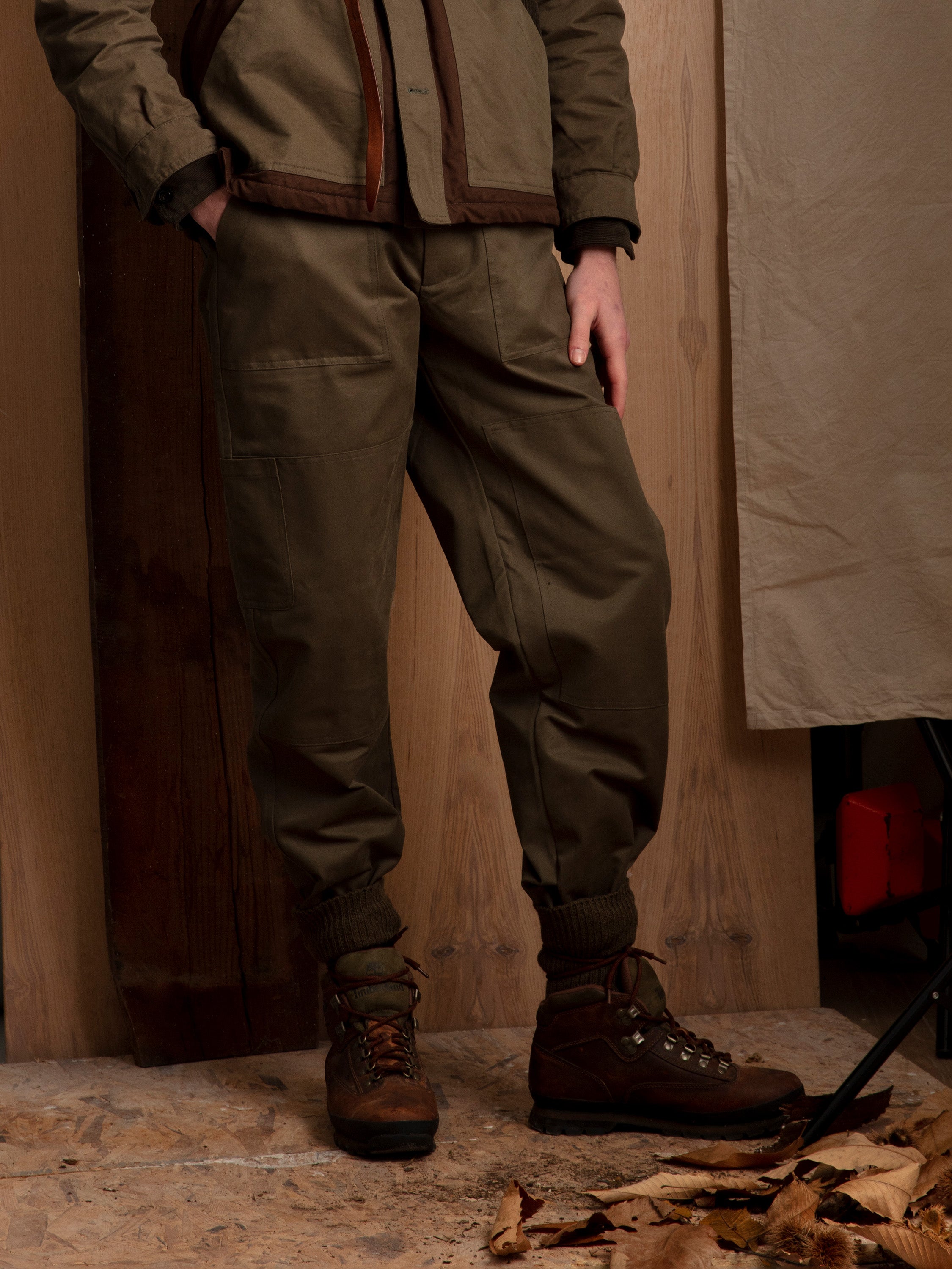 Utility Pants in Lovat Green Cotton Twill