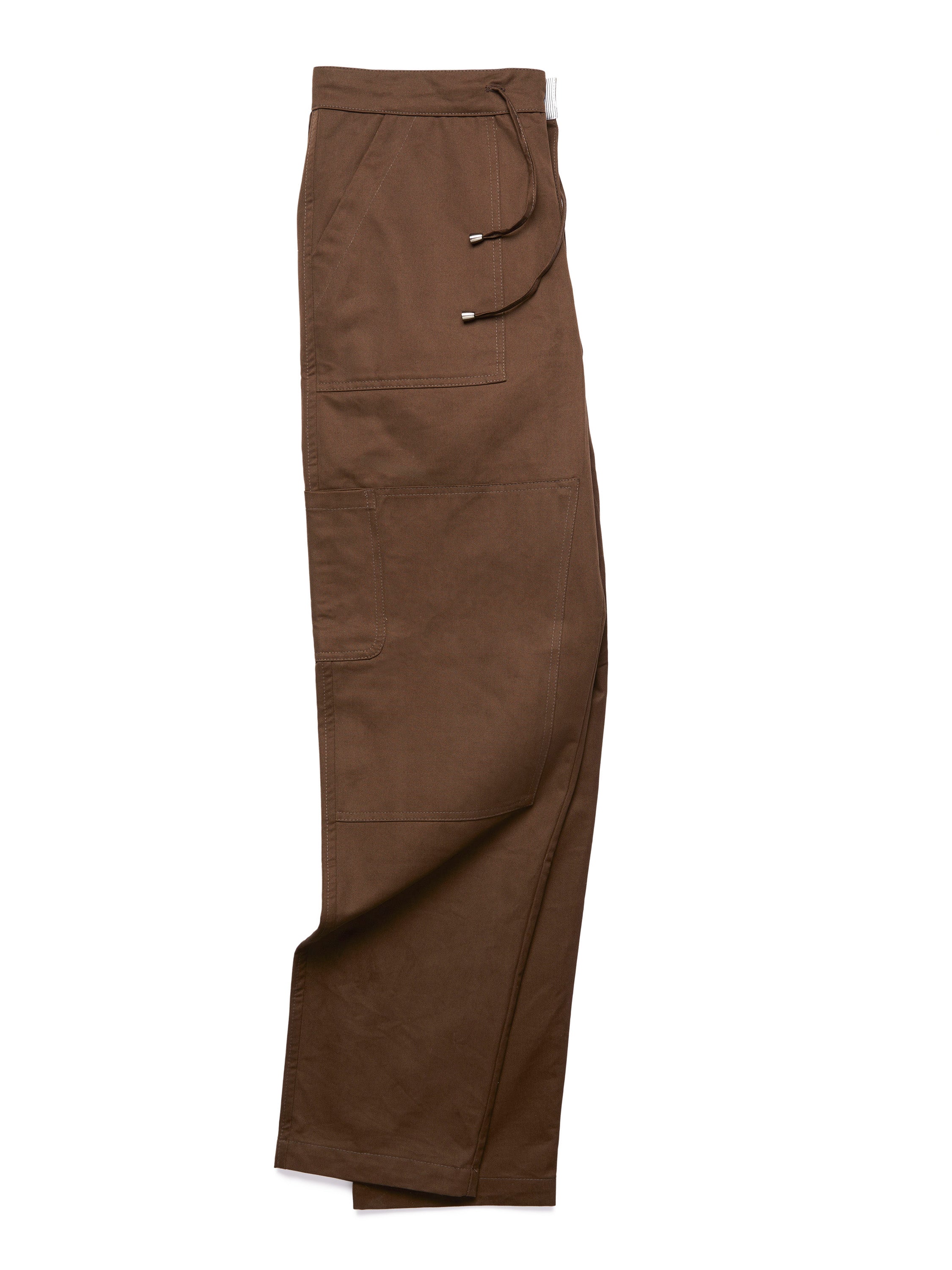 Utility Pants in Spruce Brown Cotton Twill